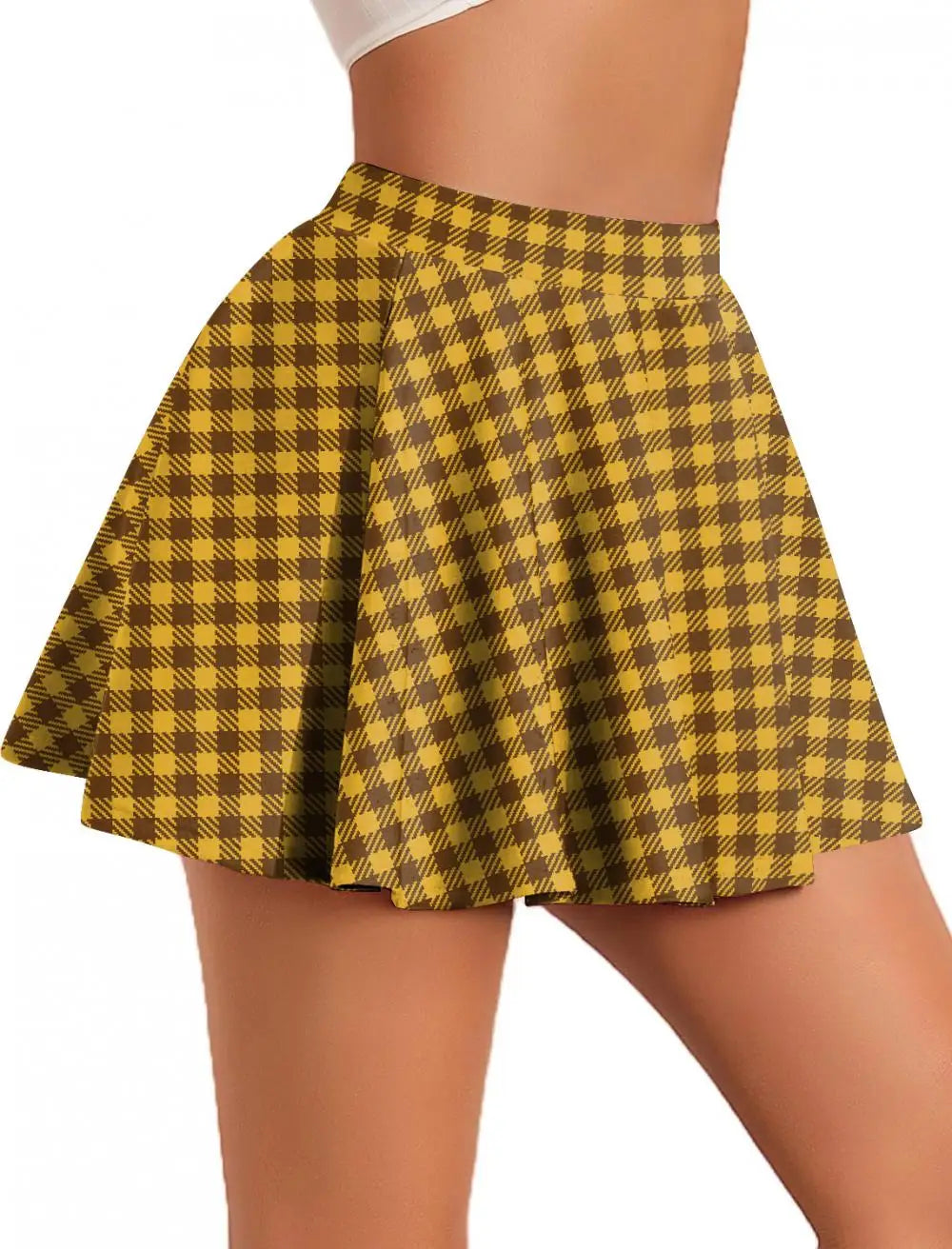 Retro Plaid Pleated Skirts Skirt Y2K Streetwear Vintage School Uniform A-Line Gym Student Short Skirt Girl Xmas Dress Up