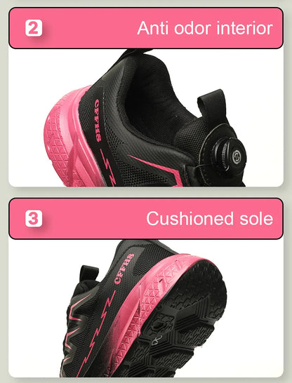 Fashion Security Boots Lightweight With Steel Toe Safety Shoes New Breathable Women Work Sneakers  Puncture-proof Women Boots