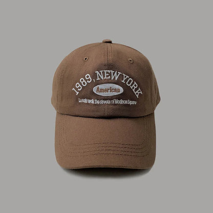 Retro Letter Embroidery Baseball Cap for Men and Women Curved Brim Hat Summer Outdoor Soft Top Caps Casual Snapback Sun Hats