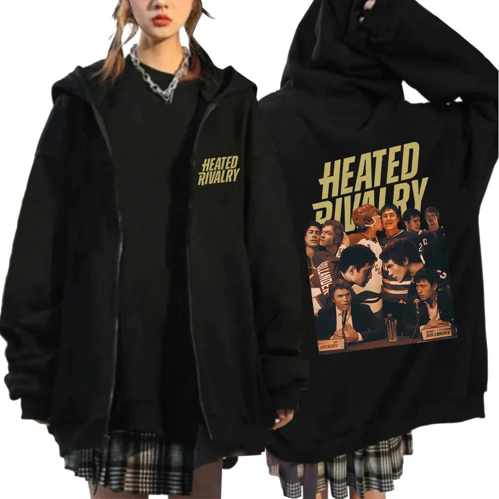 Heated Rivalry Shane Hollander‌ Ilya Rozanov Hollanov 24 81 Merch Zipper Hoodies Men Women Zip Up Sweatshirts Long Sleeve Jacket