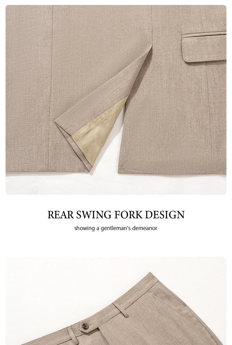 New 2 buttons on suit modern design mens office wear blazer coustime homme luxe Bead edge craftsmanship