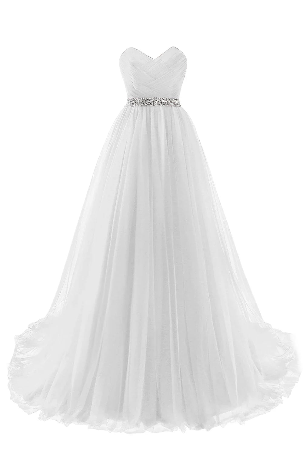 A-line Strapless Tulle Royal Blue Evening Dresses Lace Up Crystal Sequin Formal Party For Bride Sexy Prom Gown Wedding Party