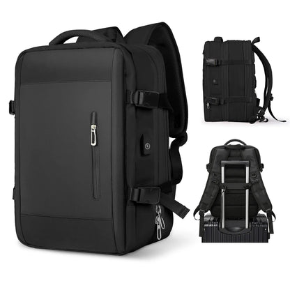 Men Backpack Business Travel Backpack Carry on Waterproof Expandable Backpacks Large Capacity Weekend Traveler Laptop Bag