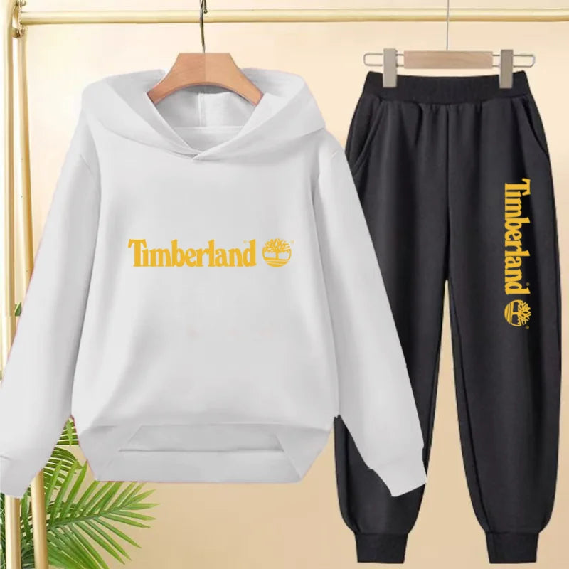 Children Clothing Autumn Winter Hoodie Coat Sweatshirt Top+Trousers Boys Girls Toddler 3-12Yrs Casual Kids Charming Pullover Set