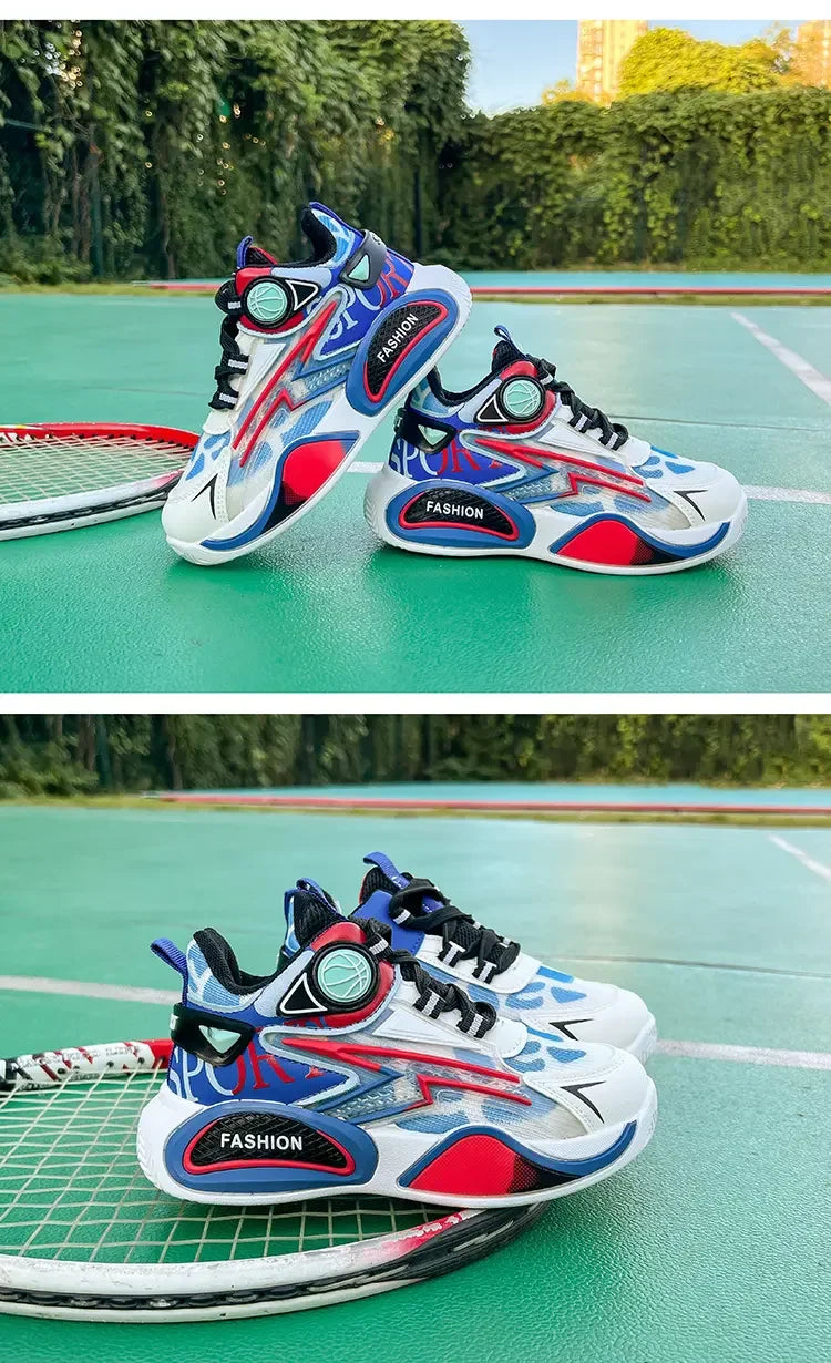 Kids Sneakers Breathable Mesh Sports Shoes for Children Boys Lightweight Basketball Shoes 2025 New Casual Sneakers Boys Trainers