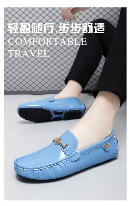 Shoes Women's 2025 New Soft Sole Slip-On Lazy Loafers Handmade Trbottomy Easiest for Match Men's Casual Driving Shoes