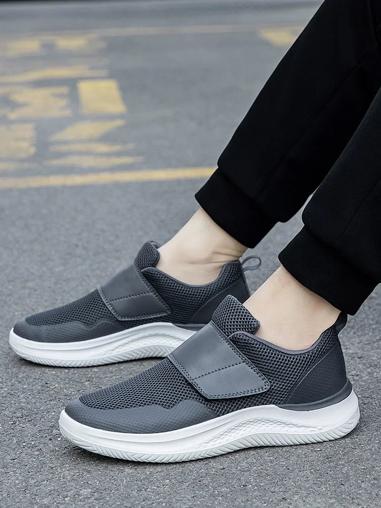 Men Orthopedics Wide Feet Swollen Walking Casual Shoes Thumb Eversion Adjusting Soft Comfortable Diabetic Man Shoes Big Size