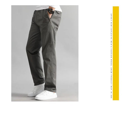 Explosions men's overalls casual pants cotton loose summer thin fashion long pants men's pants.