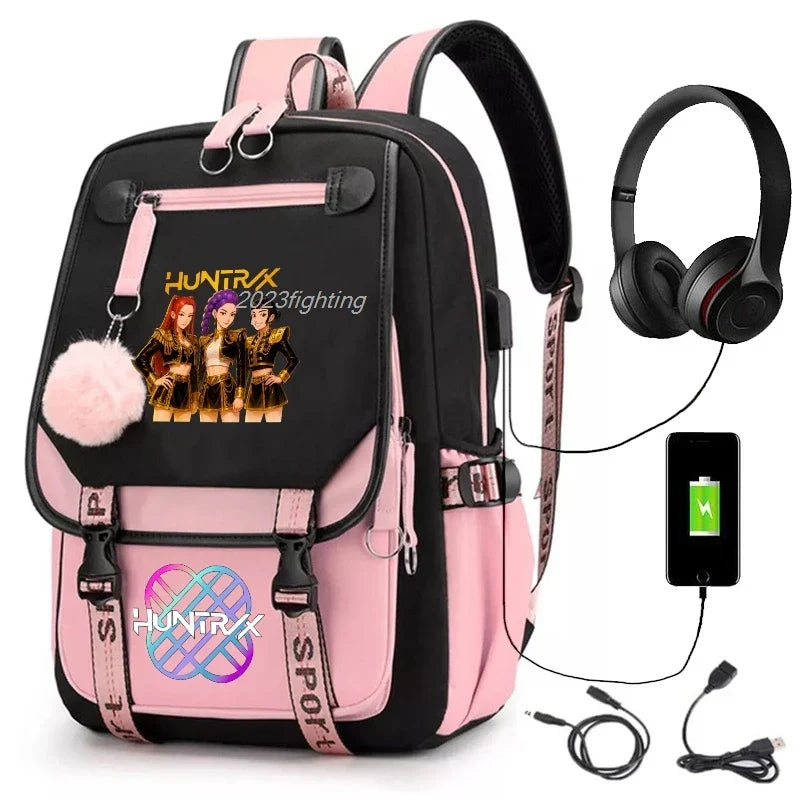 Backpack Cartoon Rucksack Girls School Bag High Capacity Women Backpack