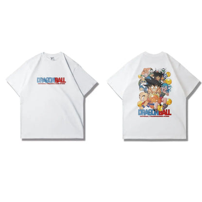 Animation Printed Short Sleeve T-Shirt Men's and Women's Fashion Loose Trend Top Clothing