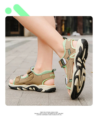 Children Sandals 2026 Summer Children's Sandals Boys Primary School Students Comfortable Soft Bottom Kids Sandals Comfortable