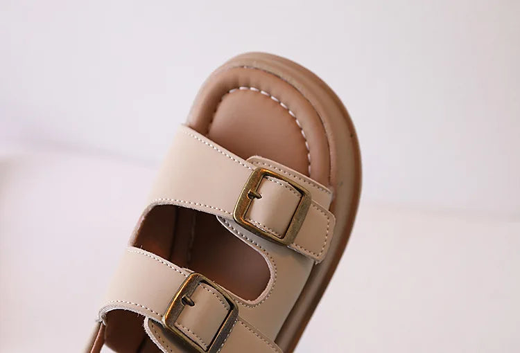 Kids Sandal 2024 New Summer Sandals for Boy Fashion Girls Thick Bottom Causal Sandals Children Beach Shoes Open-toe Hook Loop