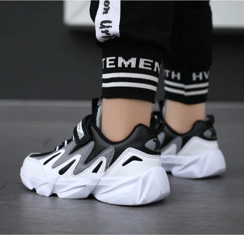 Children Sneakers Casual Shoes for Boys Leather Comfortable High Quality Running Sports Kids Girls Flat Shoes Fashion