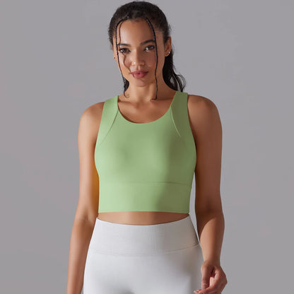 Nylon Sexy Women's Sports Bra Top Women Tight Elastic Gym Sport Yoga Bras Crop Top Yoga Clothes Stretch Women Sports Underwear