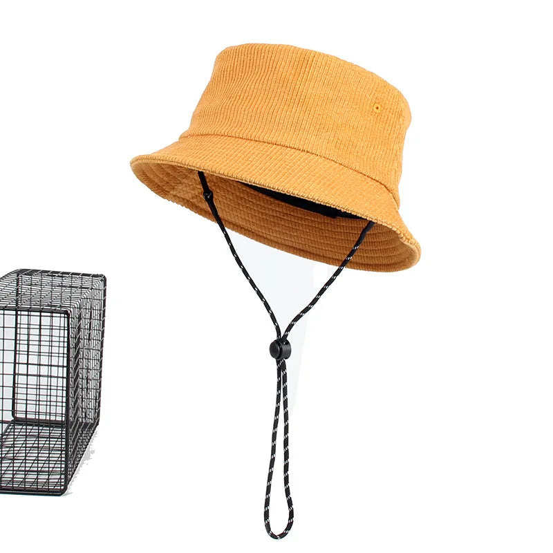 Dad Winter Hat Lady Outdoors Corduroy Bucket Hats Men Big Size Fisherman Hat 54-56cm 56-58cm 58-60cm 60-62cm 62-64cm