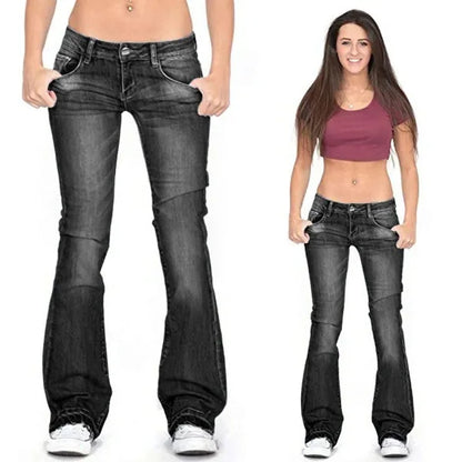 Wide Leg Jeans Women's Bell Bottoms Bootcut Denim Jeans