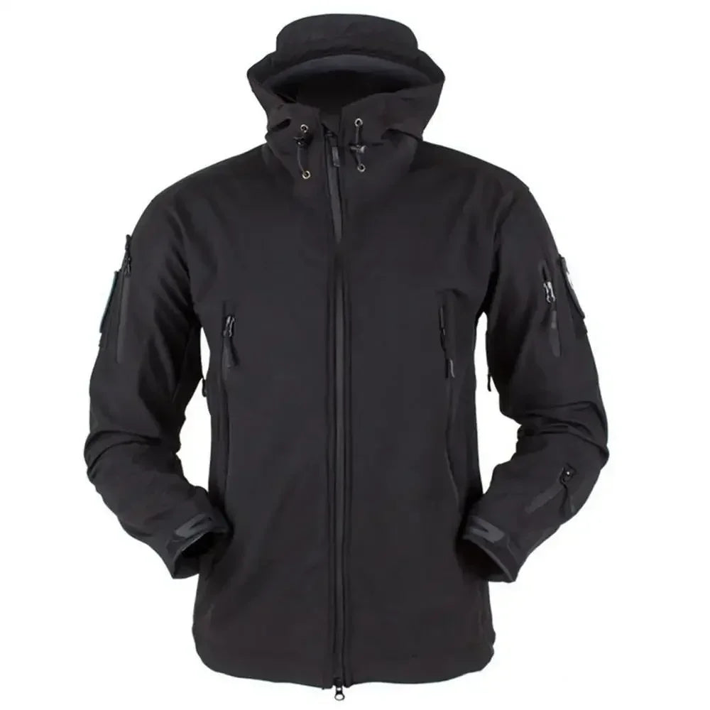 Military Waterproof Jacket Men's jacket Outdoor Soft Fleece Women's Windproof Breathable Thermal Hooded Suit Jackets