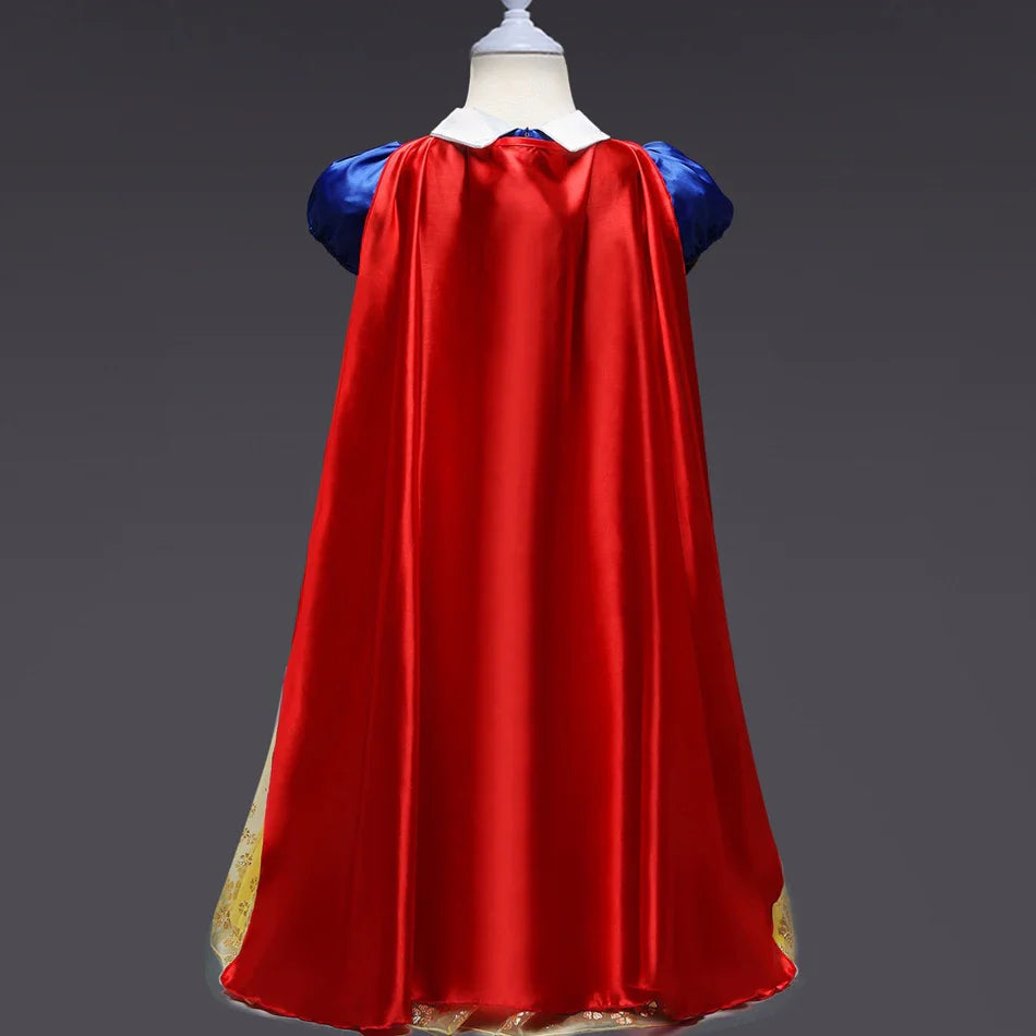 Girls Snow White Dress Kids Princess Dress Up Costumes Toddler Snow White And Huntsman Fancy Clothing Christmas Party Outfits