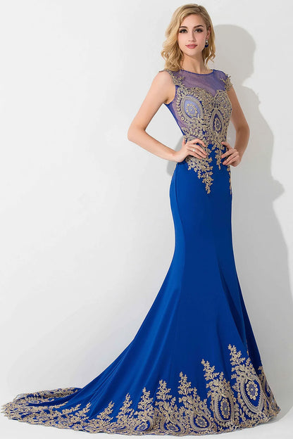Vestidos de Baile Sereia de Renda Transparente, Luxuosos Apliques, Bordados, Missangas, Vestidos de Noite Ilusão, Vestido de Festa Longo