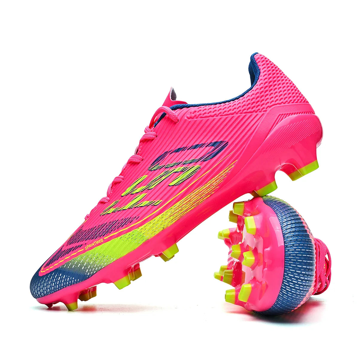Breathable football shoes for men, FG/AG long nail anti slip outdoor indoor sports shoes, a must-have for fans