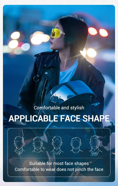 Yellow Polarized Cycling Sunglasses Men Bike MTB Driving Glasses Women Outdoor Sports Hiking Fishing UV400 Glasses