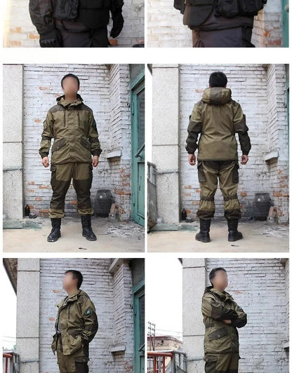 GORKA-5 Combat Suit Set SMTP E7 Outdoor Hunting Combat Suit for Russian Men's Jacket Combat Suit Hunting Work Uniform