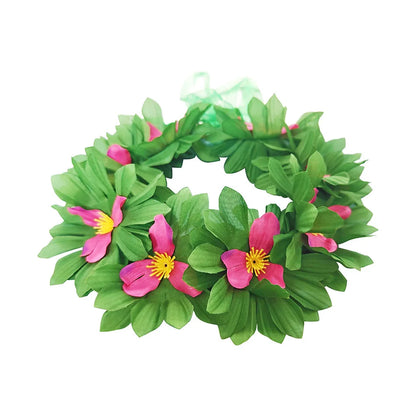Kids Cosplay Dress for Girls Lilo Inspired Hawaiian Costume With Wreath Necklace Bag Doll for Halloween Birthday