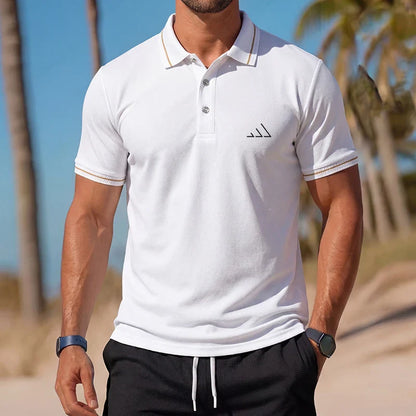 Men's Casual Polo Shirt Summer Streetwear Short Sleeve Business Casual Tops Quick-Drying Breathable Clothing POLO Shirt