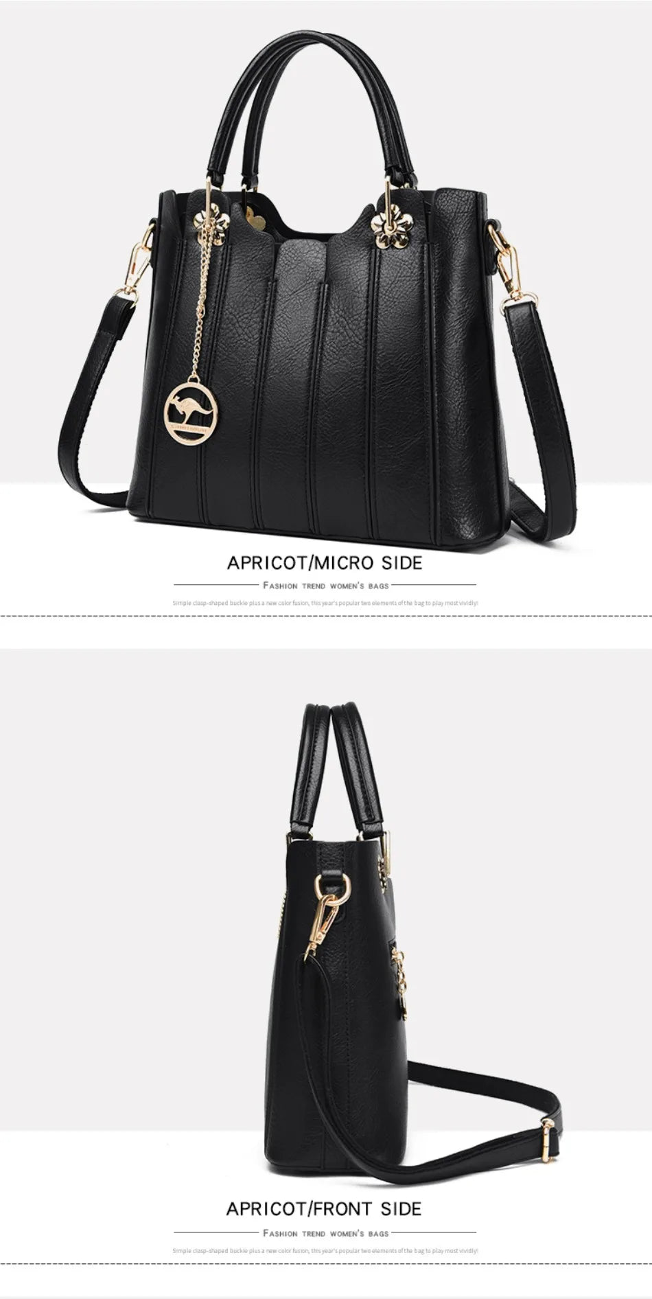 Genuine Brand Fashion Luxury High Quality 3 Layers Leather Handbag Women 2024 Crossbody Bags for Women Lady Large Capacity 2024