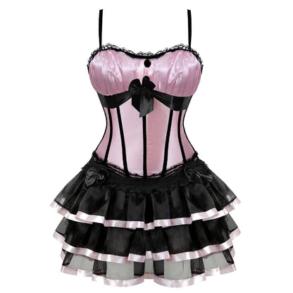 Women Corset Top With Straps Bustier Pink Lace Corset Overbust Tank Tops Thin Straps Sexy Green Corset for Women