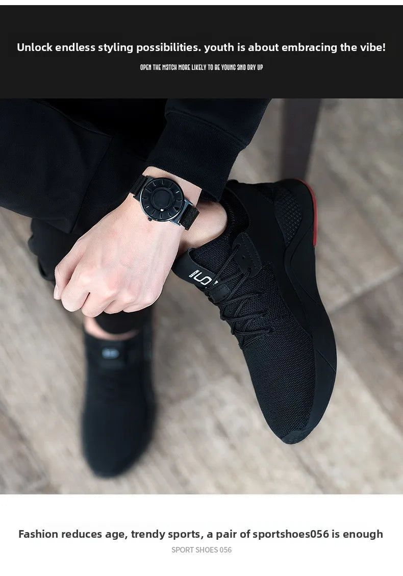 Trendy Men's Versatile Dad Shoes - Breathable Non-Slip Casual Sports Running Shoes for Spring & Autumn-Slip Fashion Dad Sneakers