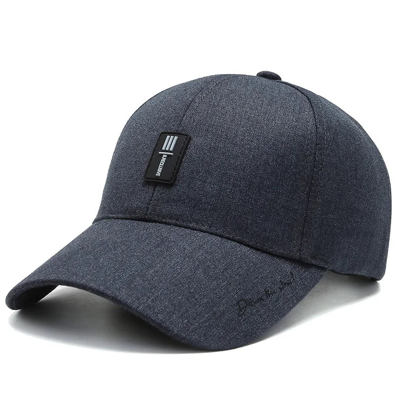 Men Fashion Wild Sunshade Sun Protection Black Baseball Cap For Winter Women Sport Cotton Warm Hats Male Kpop Bone Unisex C35