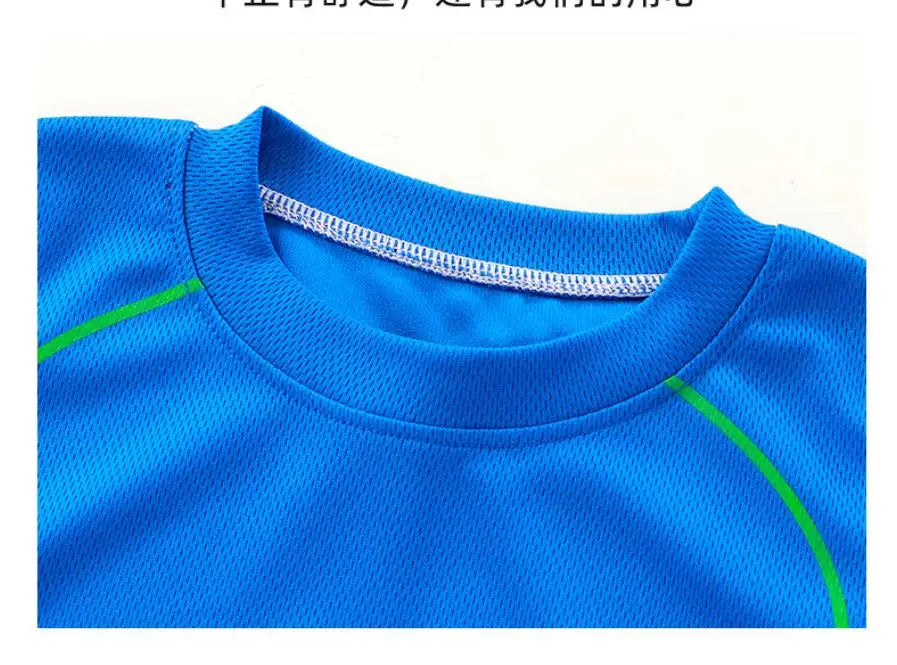 New children's set boys' summer Korean version letter printed quick drying short sleeved shorts sports set