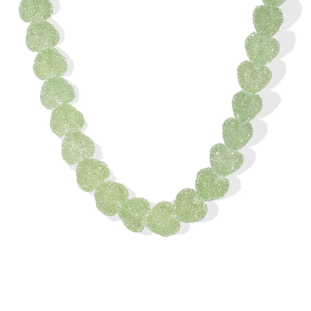 New colorful love candy resin necklace, cute love candy, niche design, collarbone chain women's gift necklace