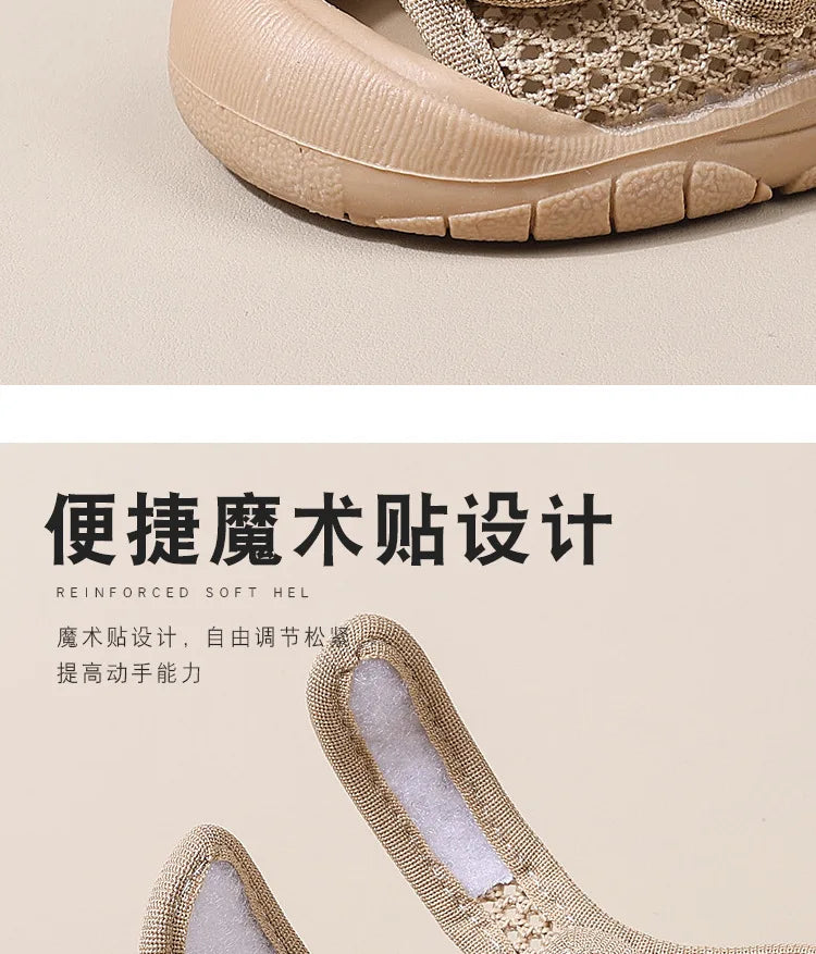 Baby Boy Sandals 2025 Summer Toddler Shoes Baby Girl Soft Flexible Sandals Newborn Infant Outdoor First Walkers