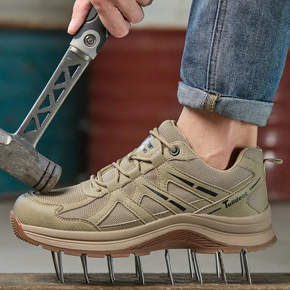 New safety shoes, anti-smashing and anti-puncture work shoes, insulated shoes, men's protective boots