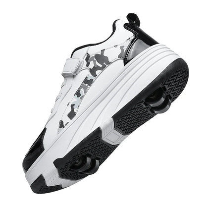 New Roller Skates Sneakers for Children Sports Shoes for Boys Retractable Skates with Removable Sheels Unisex Casual Footwear