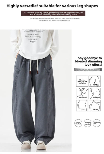 High Quality 100% Cotton Work Pants Men Casual Straight Trousers Y2K Man Plus Size Cargo Pants Fashion Solid Workout Pants