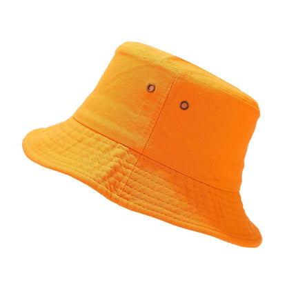 Fluorescent Green Bucket Hat Four Seasons Candy Color Personalized Street Dance Fashion Style Women's and Men's Fisherman Hat