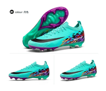 New Men Soccer Shoes Sport Grass Cleats Unisex Non-Slip Match Adult Ultralight Outdoor Football Boots Comfortable High-quality