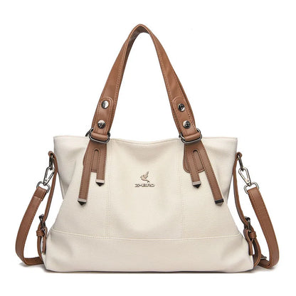 100% Cow Leather Handbag Women Genuine Leather Shoulder Bags Natural High Quality Cowhide Crossbody Large Capacity Messenger Bag