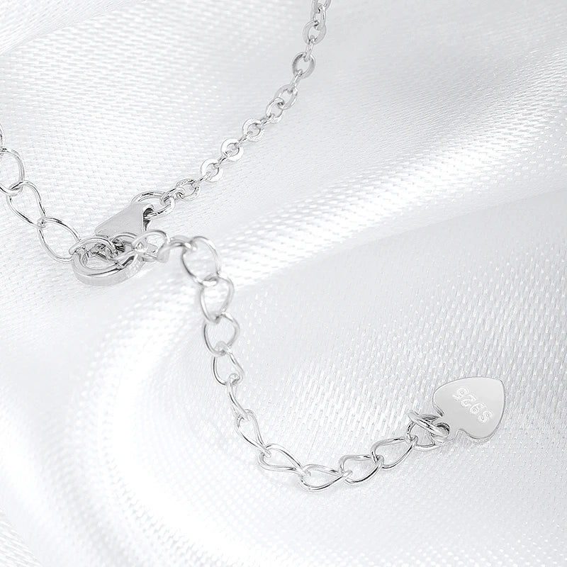 14-21CM Adjustable All Real Moissanite Bracelets for Women Girls Sparkling Chain Lab Diamond GRA Pure S925 Silver Jewelry