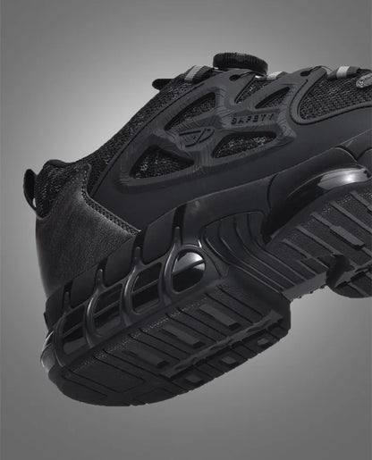 Anti-slip Safety Shoes Men Rotary Button Safety Shoes for Men Work Shoes Anti-smash Men's Sports Shoes Safety Pro