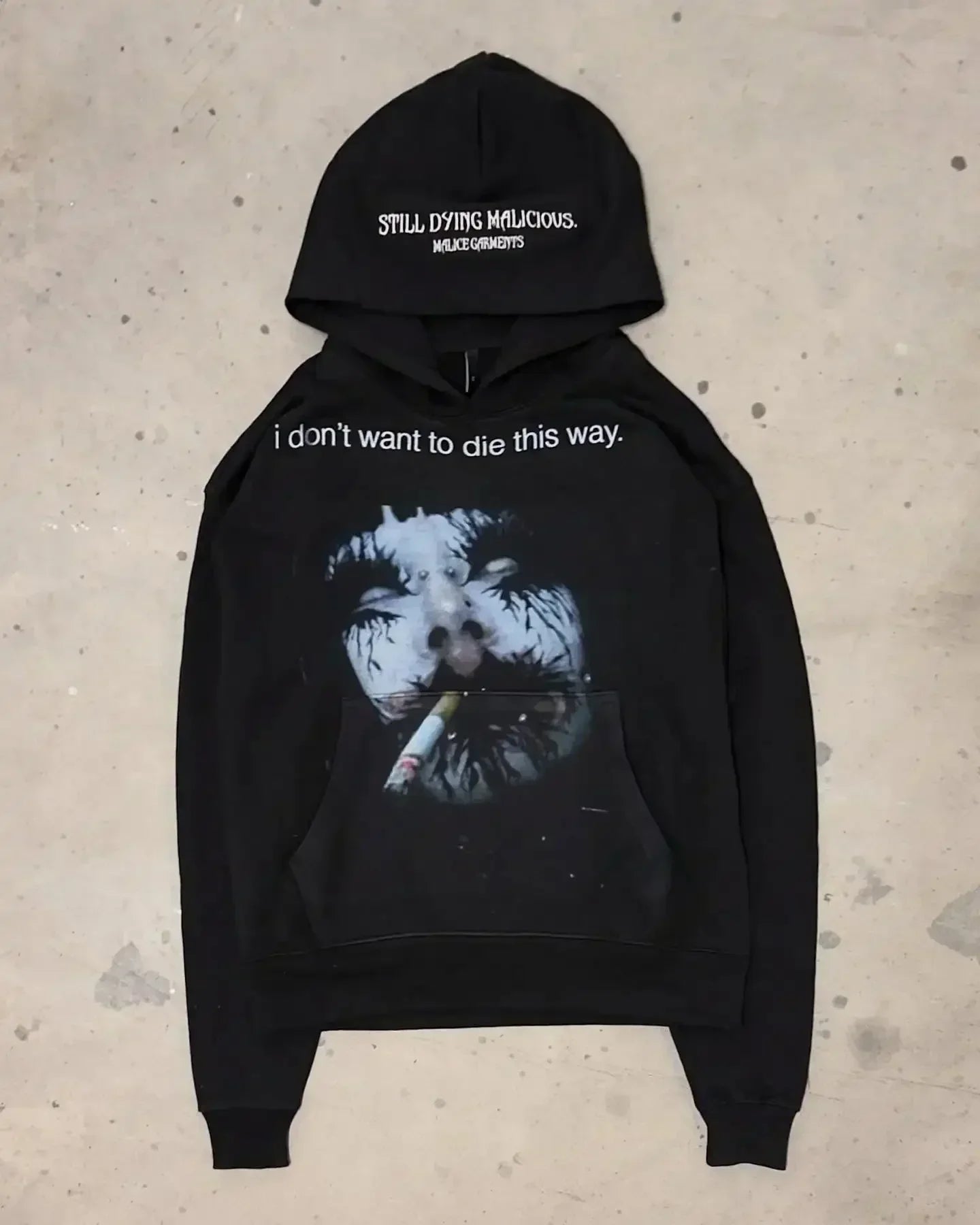 Vintage Style Hoodie Embroidery Print Hoodies Women Grunge Sweatshirt Tops Streetwear Harajuku Gothic Y2k Women Clothing