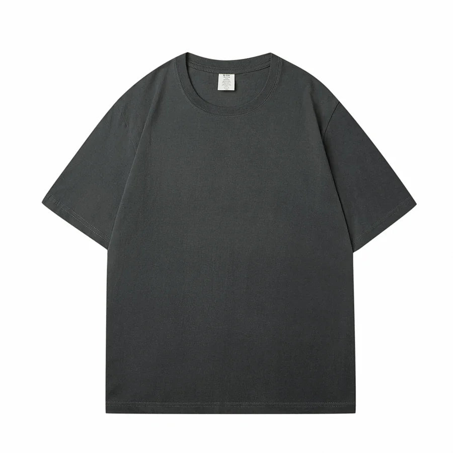 WAVLATII Nova Camiseta Feminina de Algodão Lisa Verde Escuro Oversized Casual Macia Unissex Manga Curta Verão