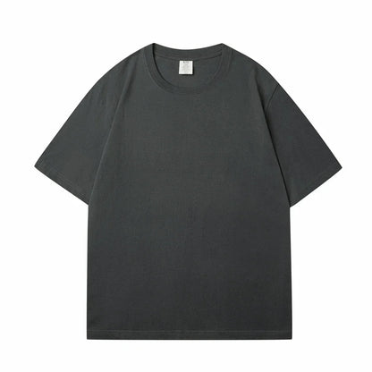 WAVLATII Nova Camiseta Feminina de Algodão Lisa Verde Escuro Oversized Casual Macia Unissex Manga Curta Verão