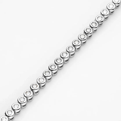 2mm Moissanite Bubble Tennis Bracelet For Women S925 Silver Sparkling Wedding Bracelet Can Pass Diamond Test Fine Jewelry