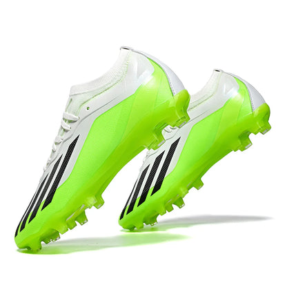 New Men Soccer Shoes Outdoor Football Boots Cleats Adult Training Boys Breathable Sport Long Spikes Non Slip Match Comfortable