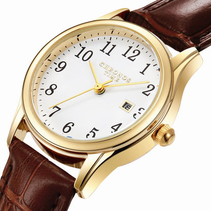 Luxury Watch For Woman High Quality Ladies Quartz Watch Waterproof Date Leather Women Watches reloj+box