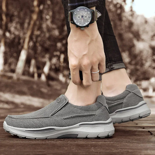 Mocassins de Lona Leves Masculinos para Caminhada ao Ar Livre, Acampamento, Esportes Casuais, Corrida, Tamanhos 39-48